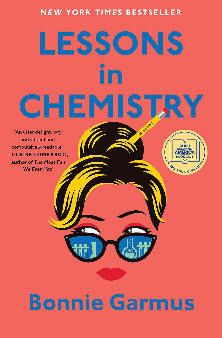 'Lessons in Chemistry' book cover.