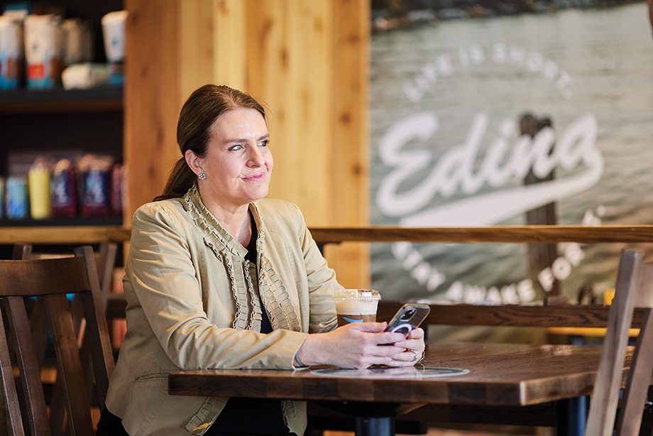 Erin Newkirk at Caribou Coffee