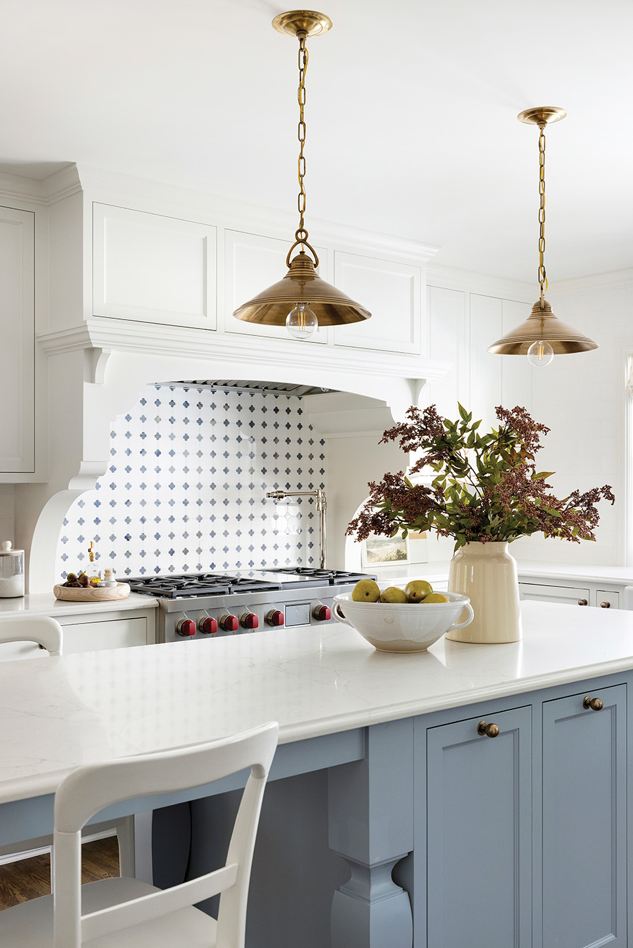 Bria Hammel Interiors Cornflower Blue Kitchen Accents