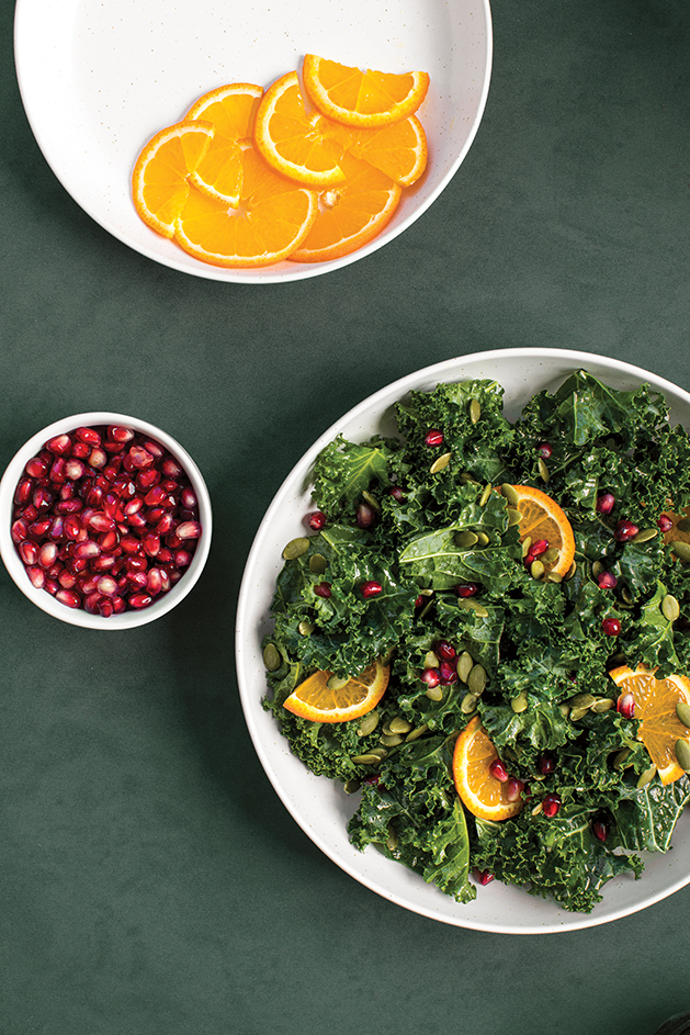 For some fresh flavor, pair your garden’s leafy greens and herbs with a hint of citrus.