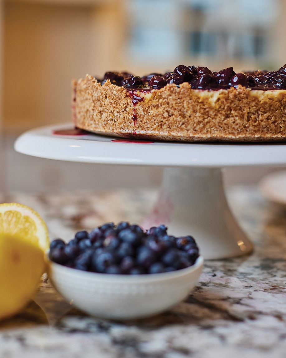 Paleo Cheesecake with a Coconut Crust