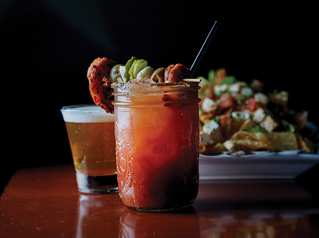 A bloody mary from Lakes Tavern & Grill in Woodbury