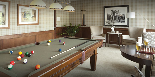 Game room at The Waters Senior Living.