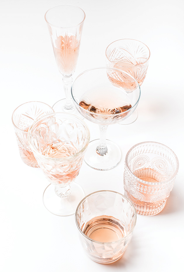 Glasses of Rosé