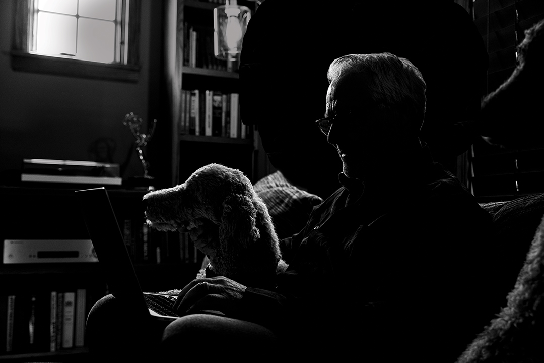 Black and white photo of author Matt Goldman.