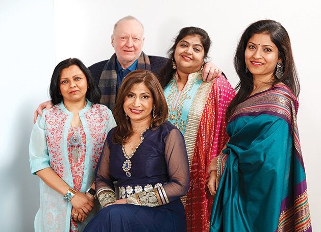 From left: Nidhi Gupta, Nick Radovich, Jaishree Kirankumar, Lakshmi Rajaram and Kamal Aggarwal.