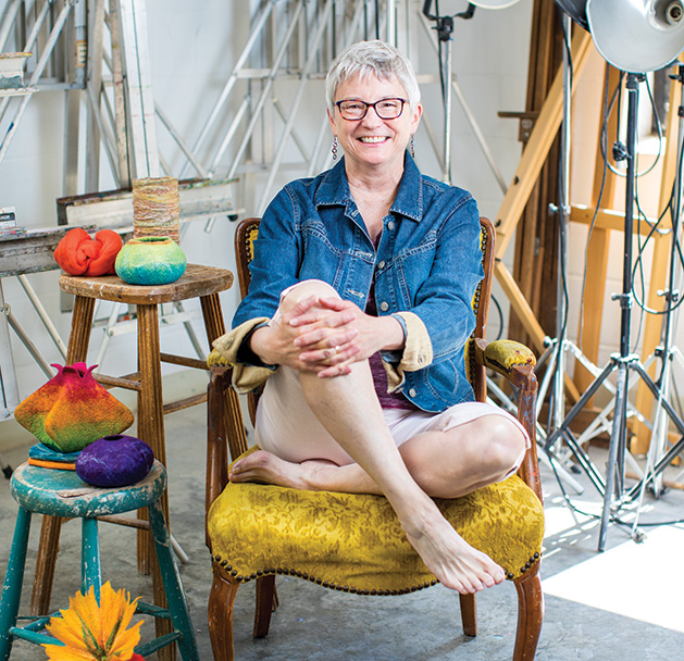 Leslie Granbeck, a fiber artist who teaches at the Edina Art Center.