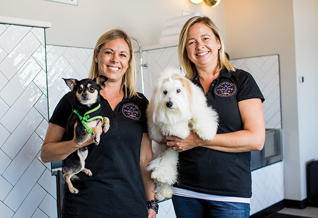 Ashley Mailatyar and Sharon Nguyen, the founders of Haute Dog Spa