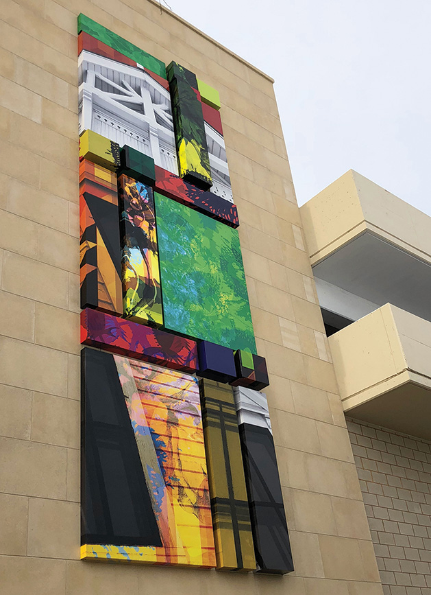 "Garden Quilt," a new public art display at 50th and France.