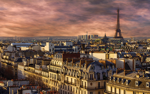 A shot of Paris, one of many great places to travel to during shoulder season.