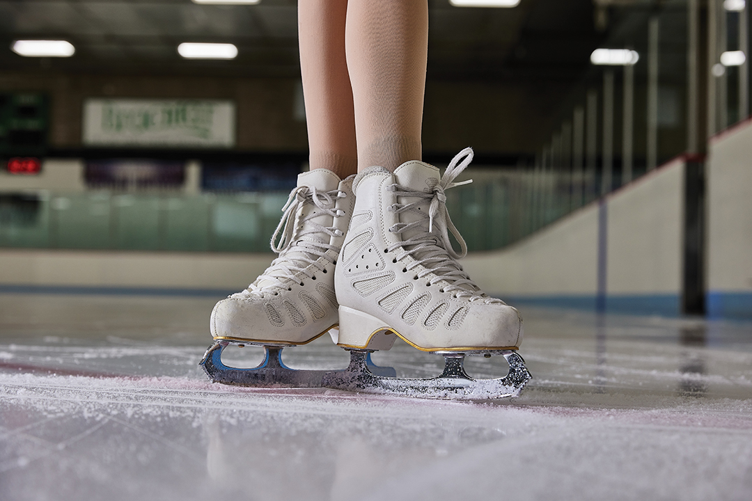 Figure skater's ice skates.