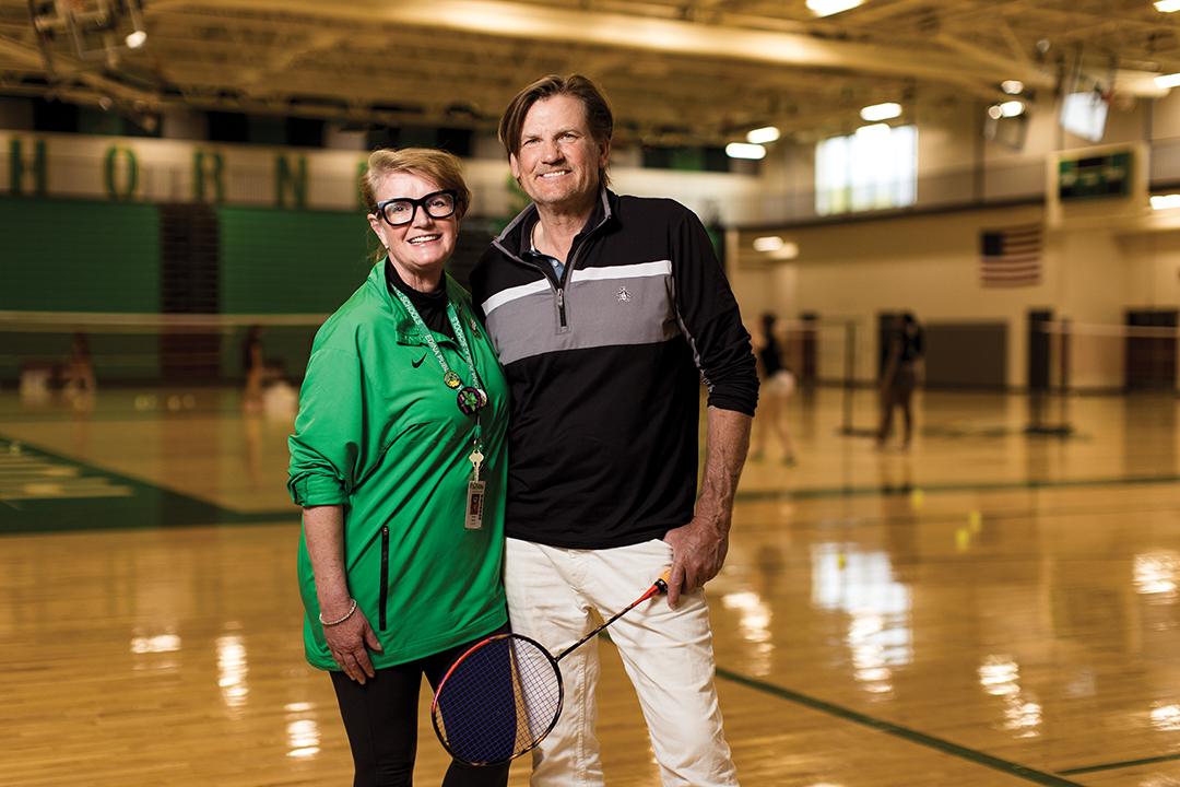 Margo and Steve Henke started the girls’ badminton team at Edina High School in 2011.