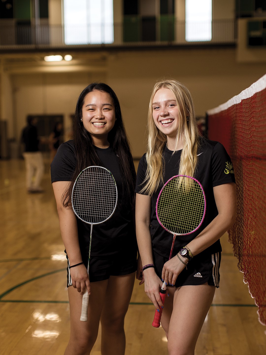 Tenzin Tsephel is the girls’ badminton senior captain. Ivy Peterson is the junior captain.