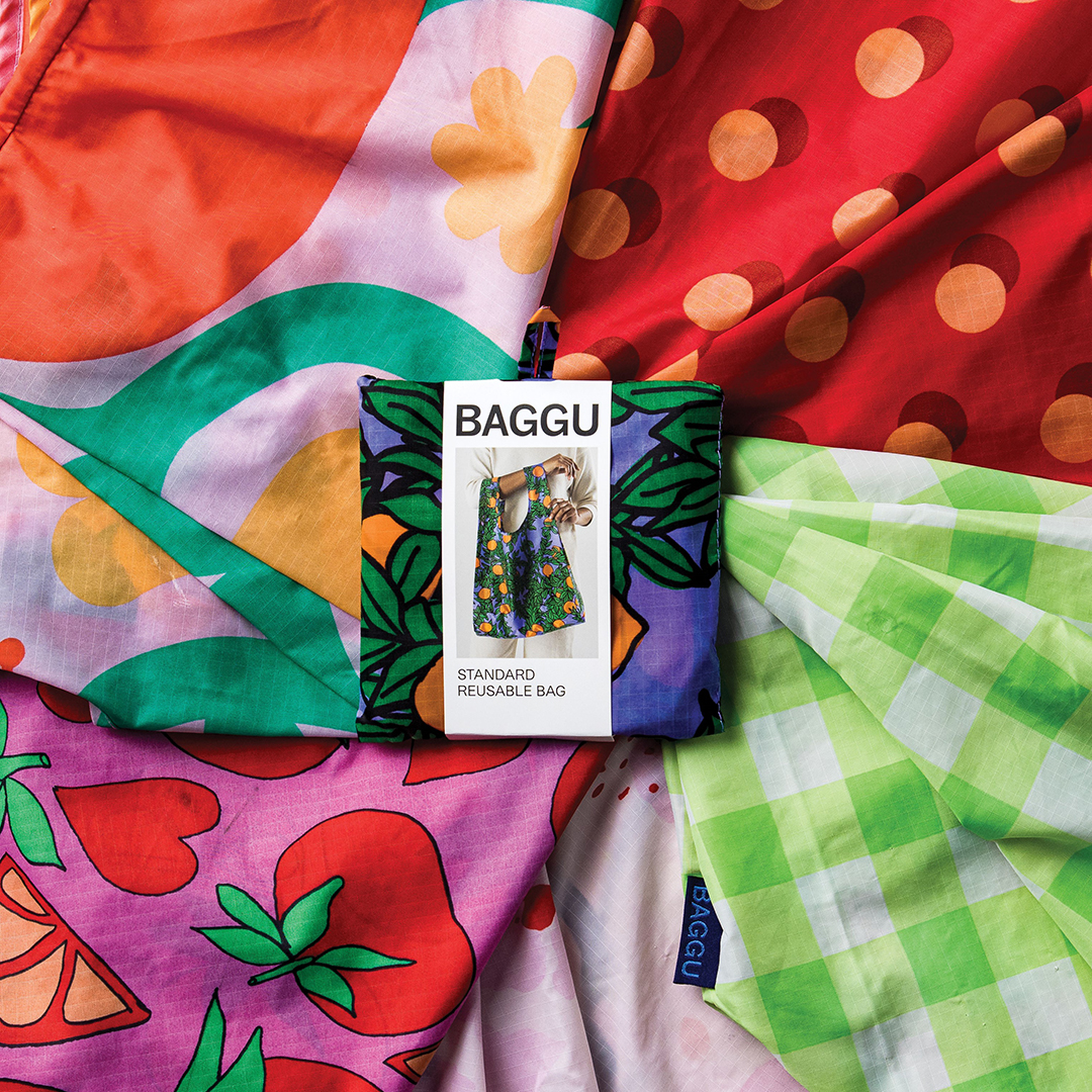 Baggu comes in a variety of colors and patterns. baggu.com.