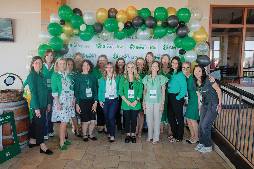 Edina Give and Go celebrated its 10th anniversary in April. The organization awards grants to Edina Public School students who are unable to pay fees for arts, academics or athletic activities. Its goal is to make programs accessible to all students.