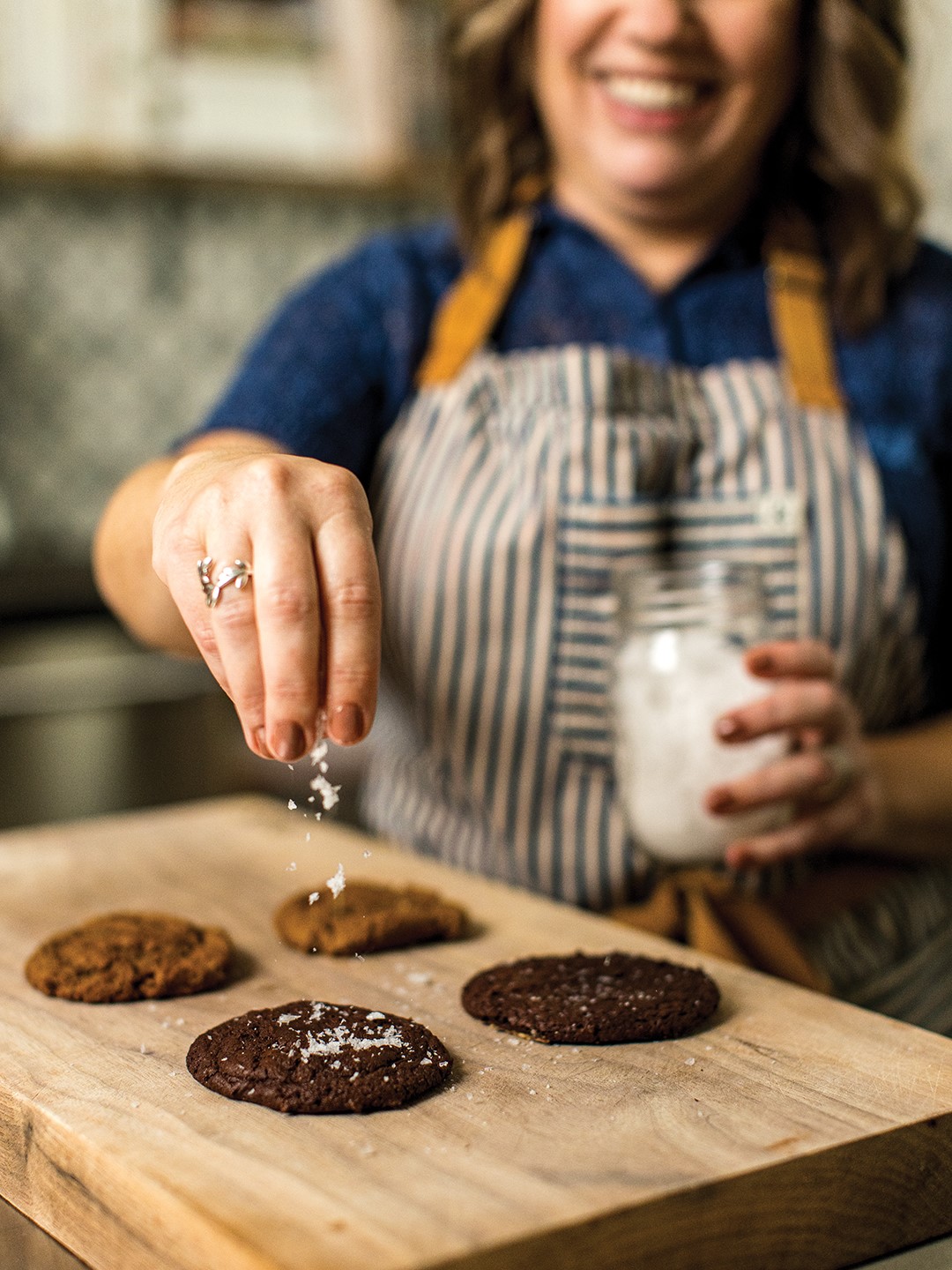 Michelle Grey Baking Cookies