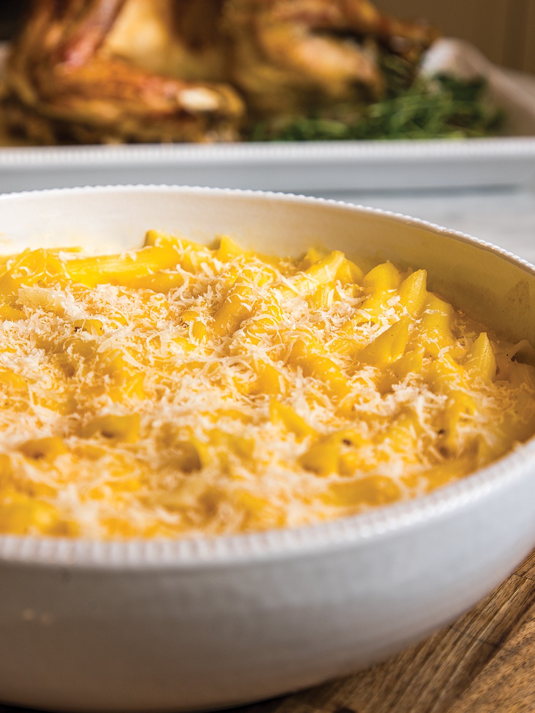 Homemade macaroni and cheese is comfort food at its finest. The creamy and cheesy side dish is perfect for any occasion.