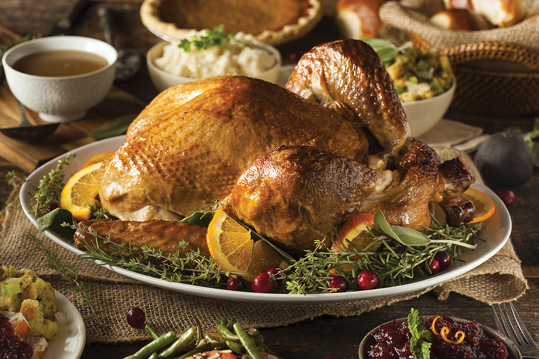 Lunds & Byerlys has options for three to 12 diners. The small meal features turkey breast and the larger meal has a fully cooked turkey. Orders can be placed in the deli department.