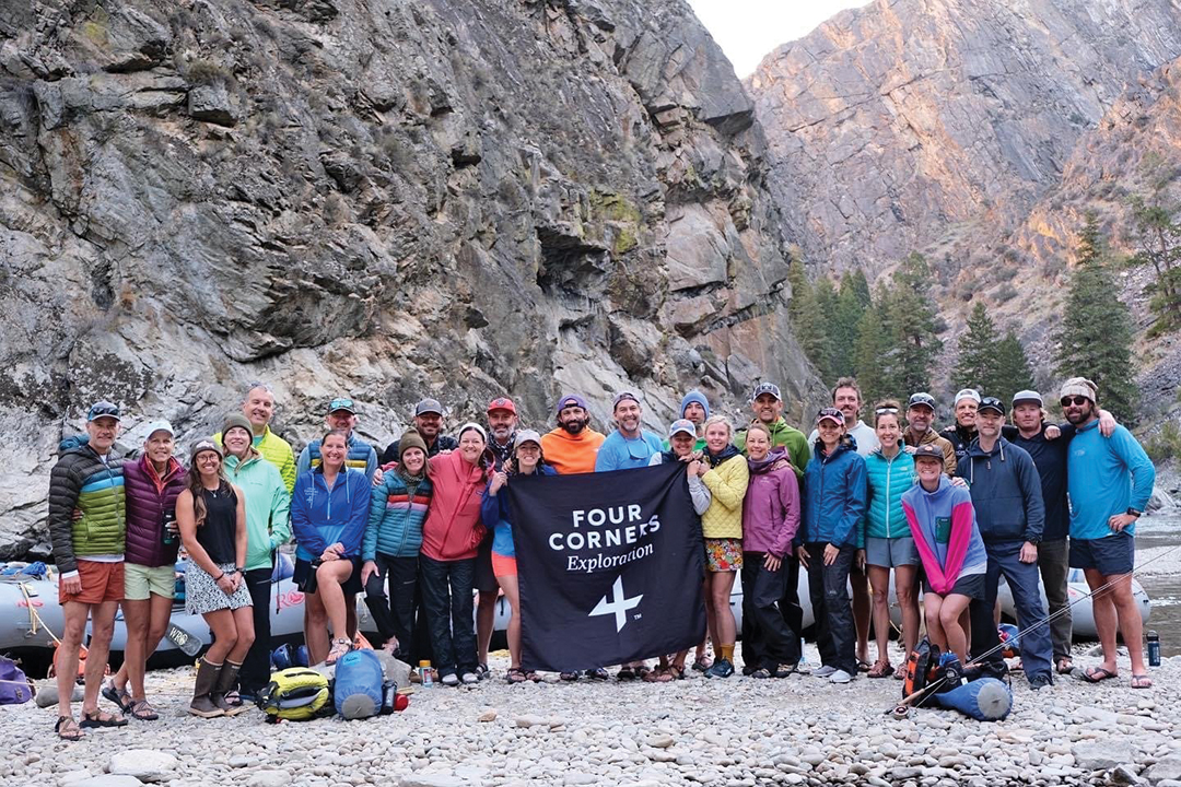 Jeff Dykstra enjoying the Four Corners Exploration couples trip along the scenic Middle Fork of the Salmon River in Idaho.