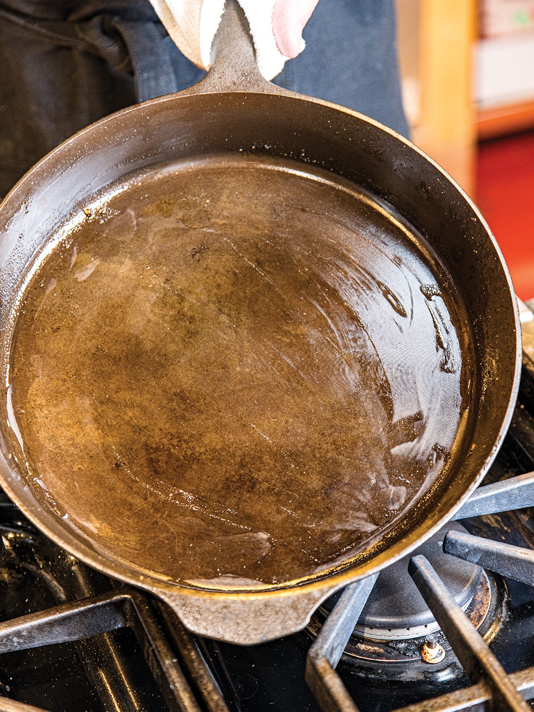 Clean Skillet after cooking Smashed Potatoes