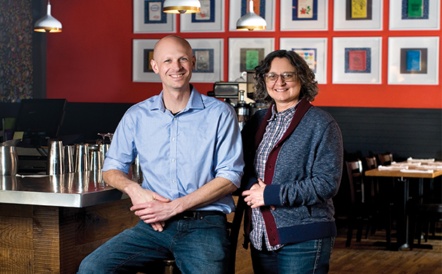 Owner and chef Asher Miller along with co-owner Kim Bartmann are happy to welcome food lovers to their new restaurant, Book Club, named for their love of cookbooks.