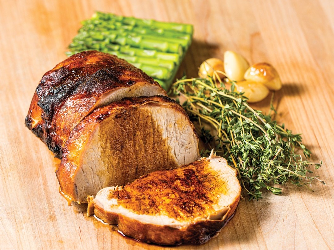 Roasted Pork Loin with Soy and Thyme