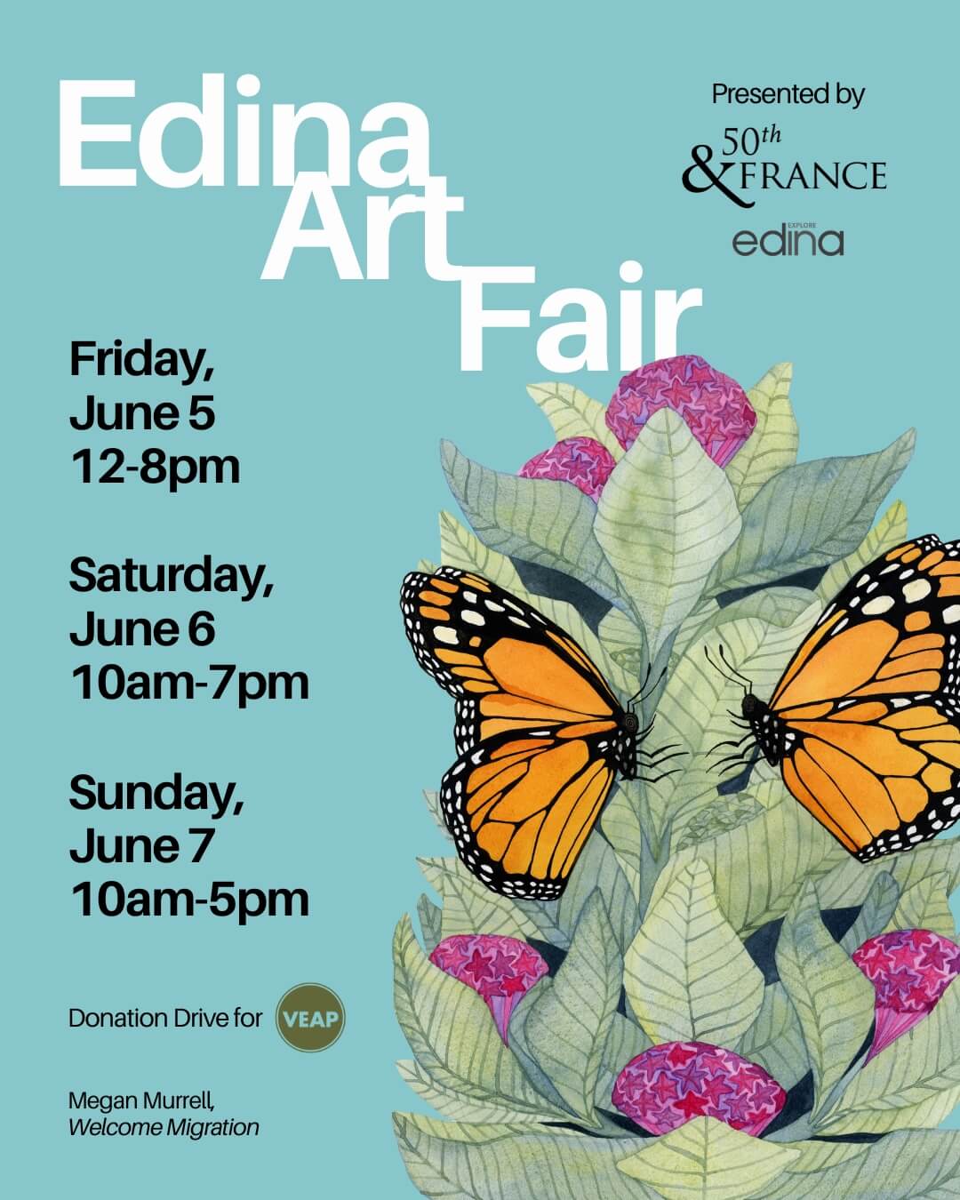 2026 Edina Art Fair flyer