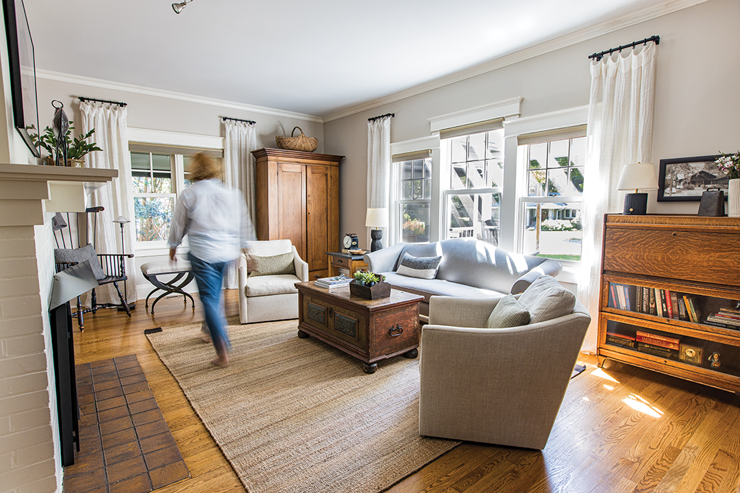 Morningside house living room furnished by Cirone Design.