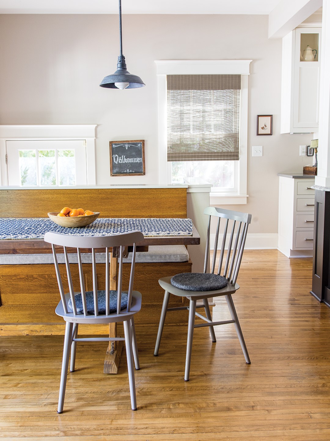 Morningside home breakfast nook.