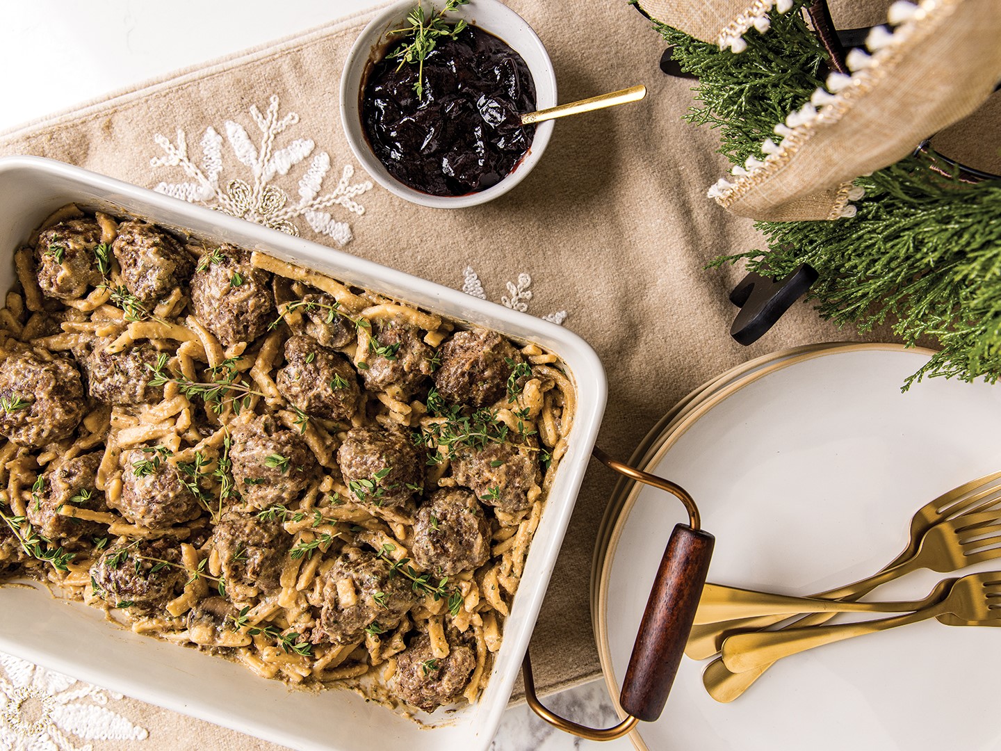 Swedish Meatballs bring cozy flavors to the table.