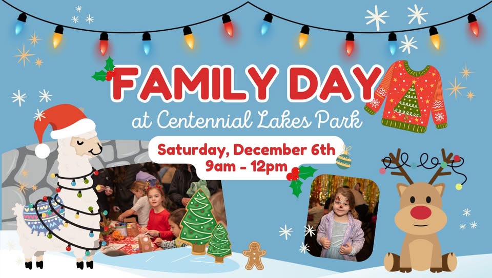 Family Day at Centennial Lakes Park Web Banner