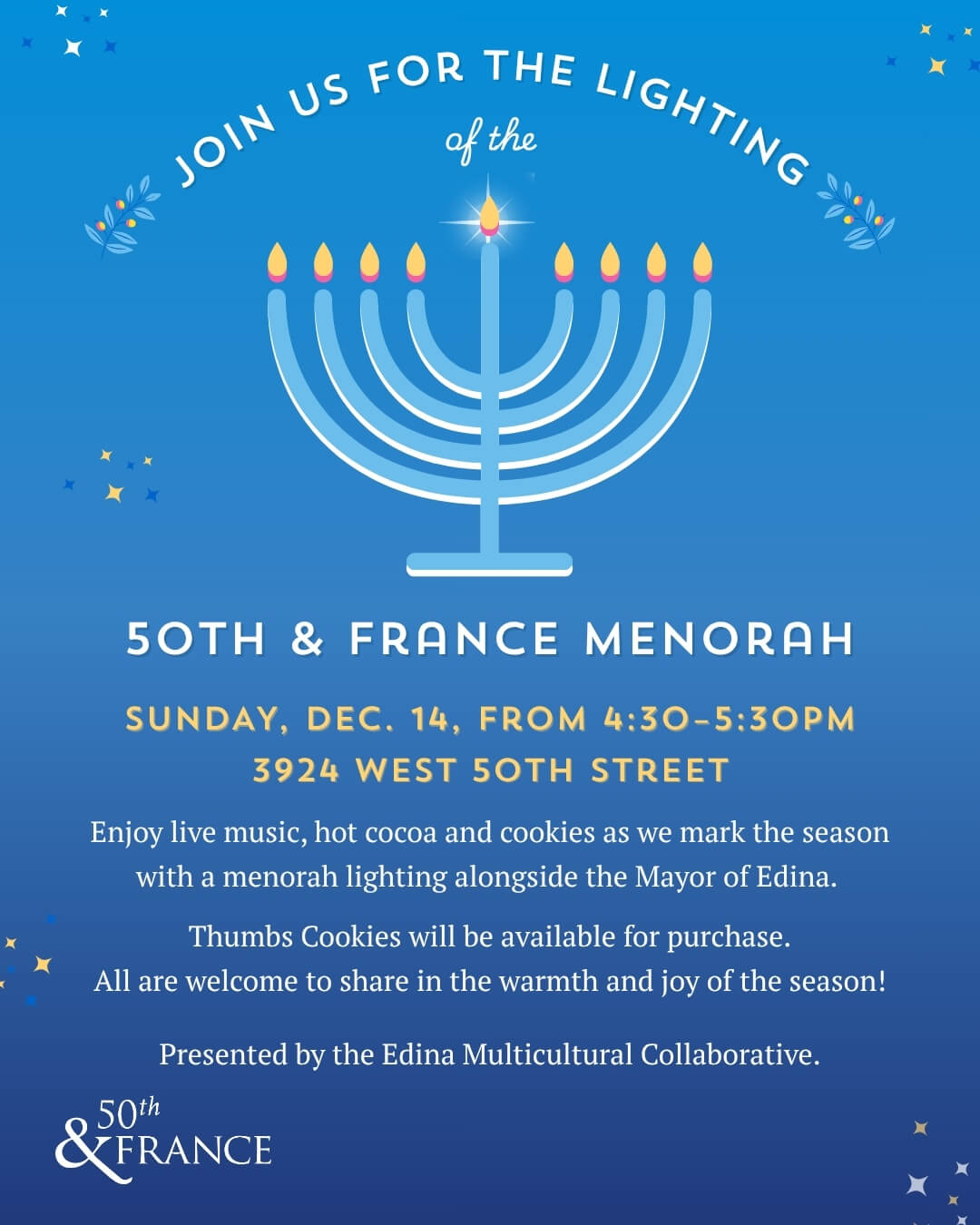 Menorah Lighting 50th & France