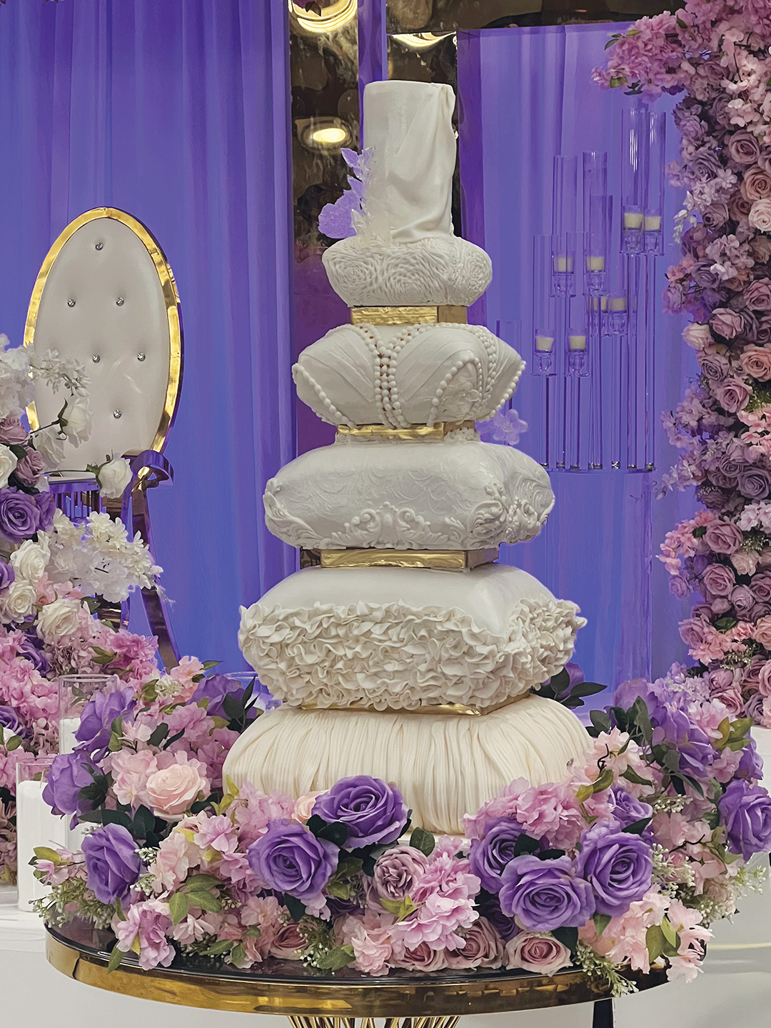 Sugarspoon Desserts tiered pillow cake