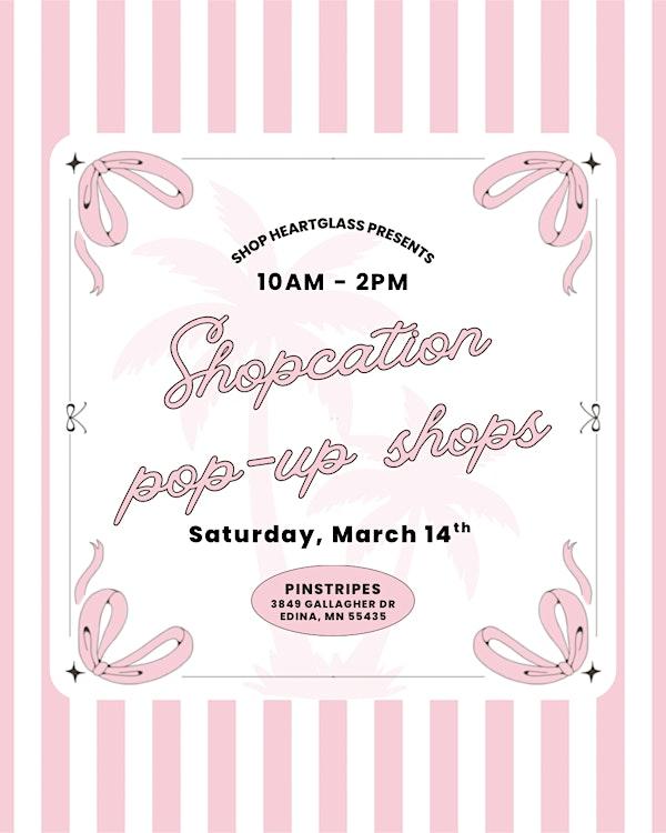 Shopcation pop-up shops event poster