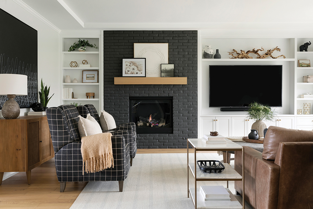 The primary residence’s living areas.