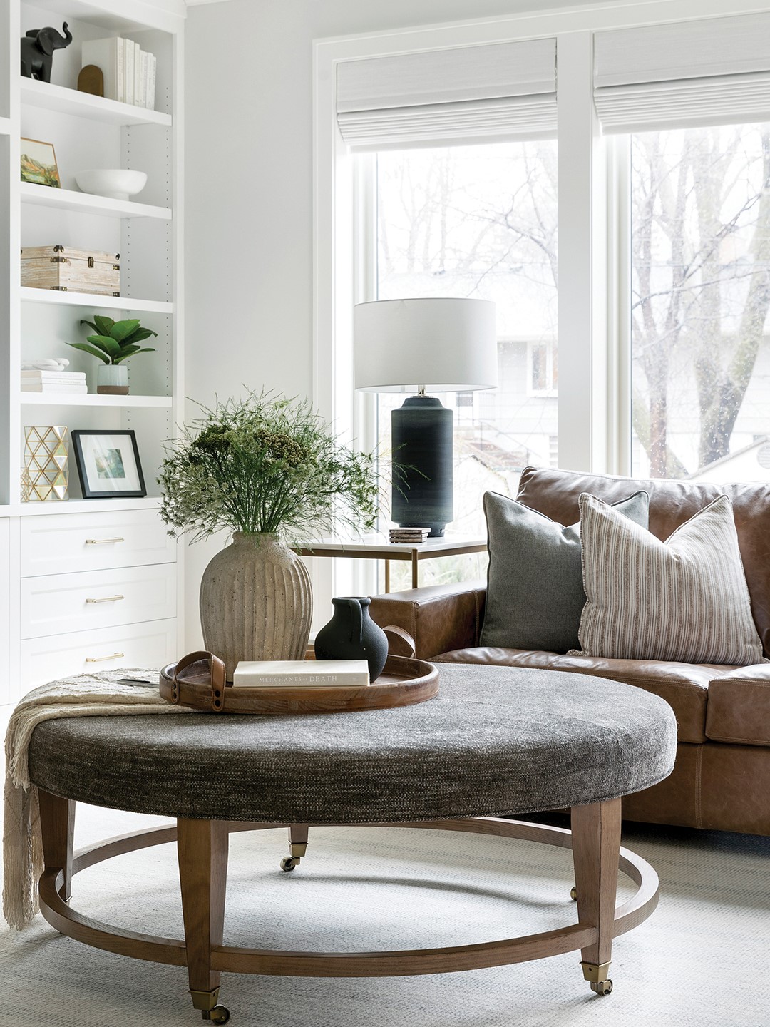 The primary residence’s living areas.