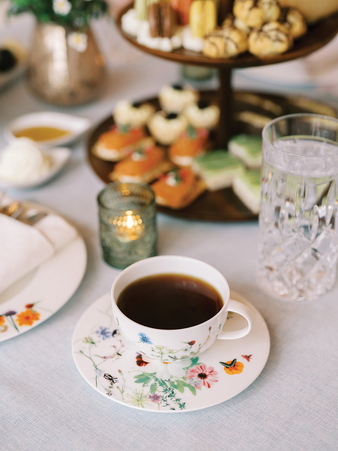 Tea cup from Bridgerton high tea event 