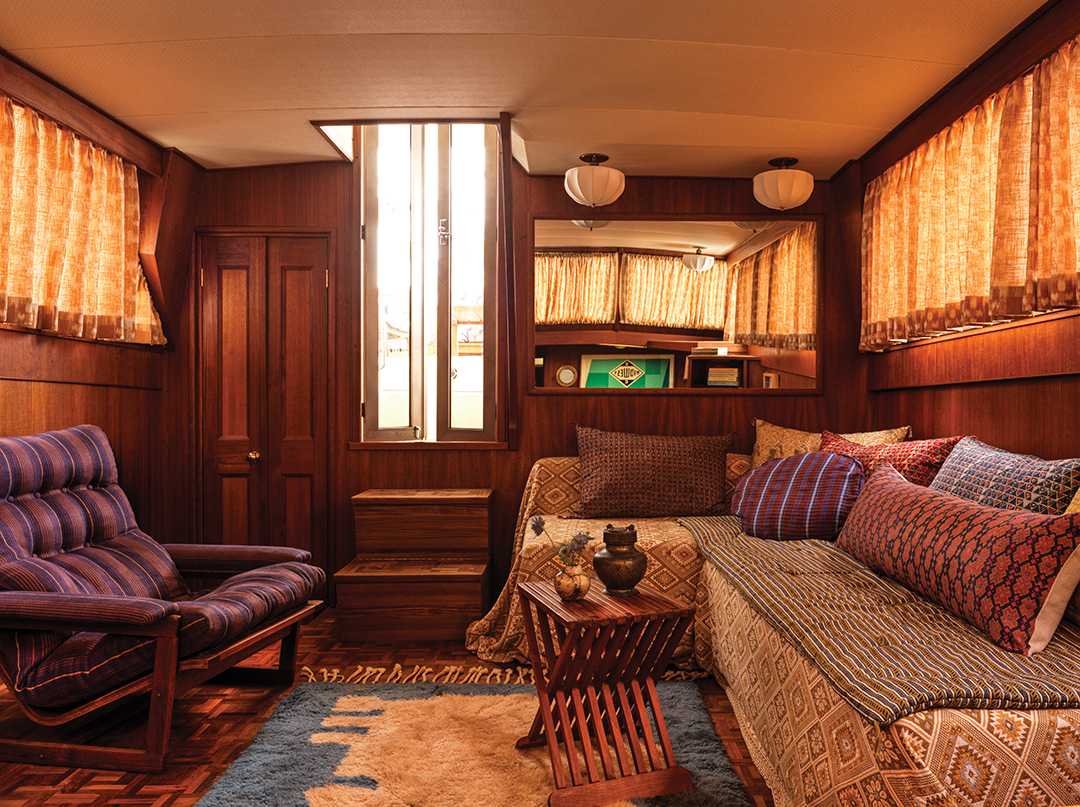Freya boat living area