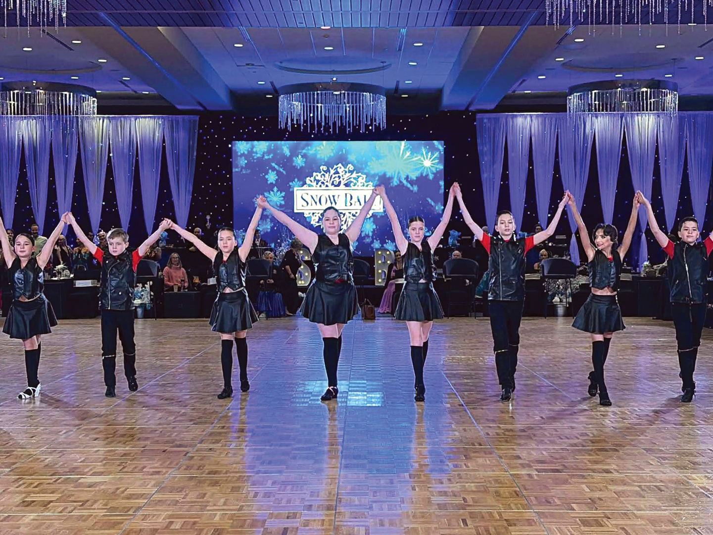 Youth dancers performing at Snow Ball