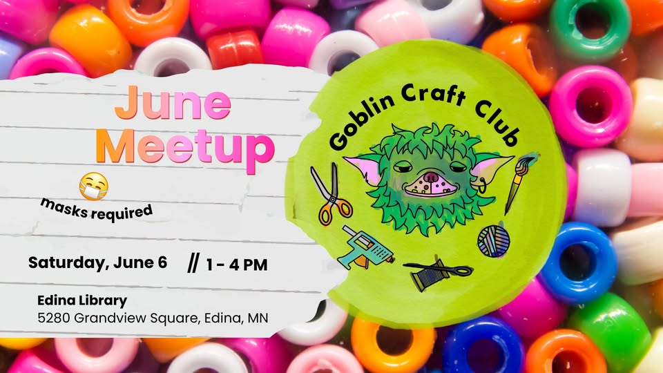 Goblin Craft Club June Meetup web banner