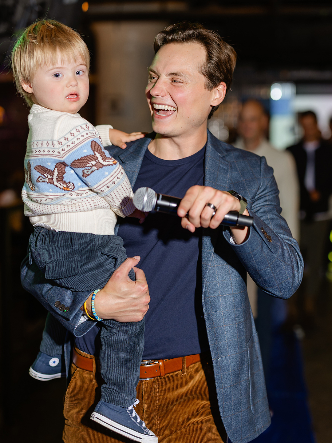 Jacob Esser with his son, Levi. 