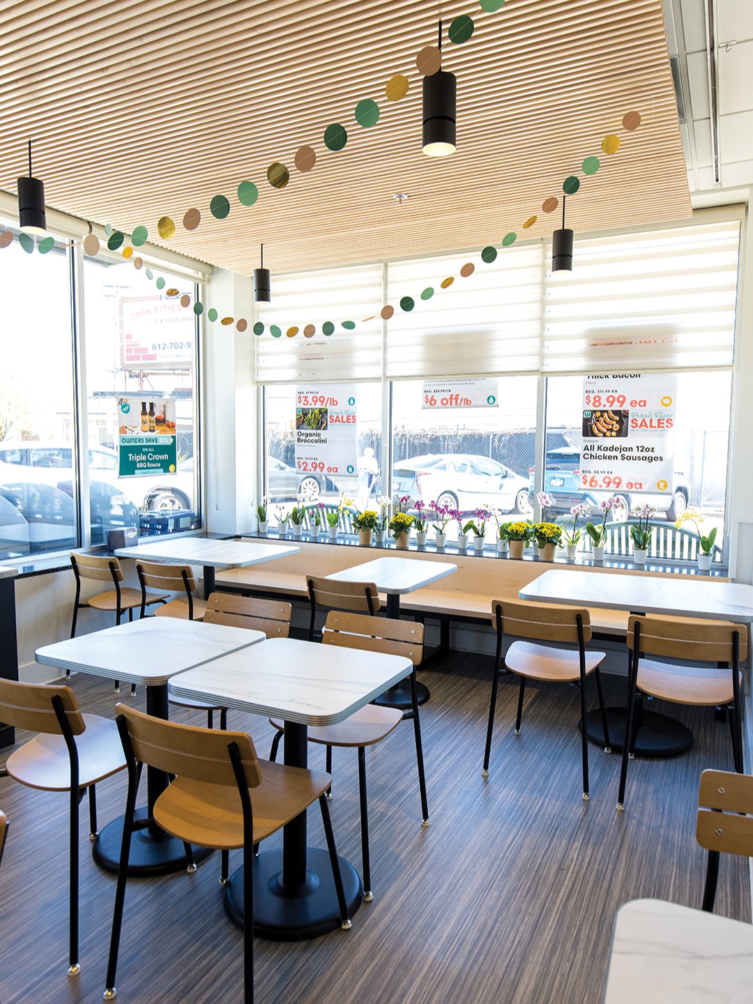 The Linden Hills Wedge Community Co-op has new cafe seating, part of an effort to make the neighborhood grocery store feel more like a community gathering space.