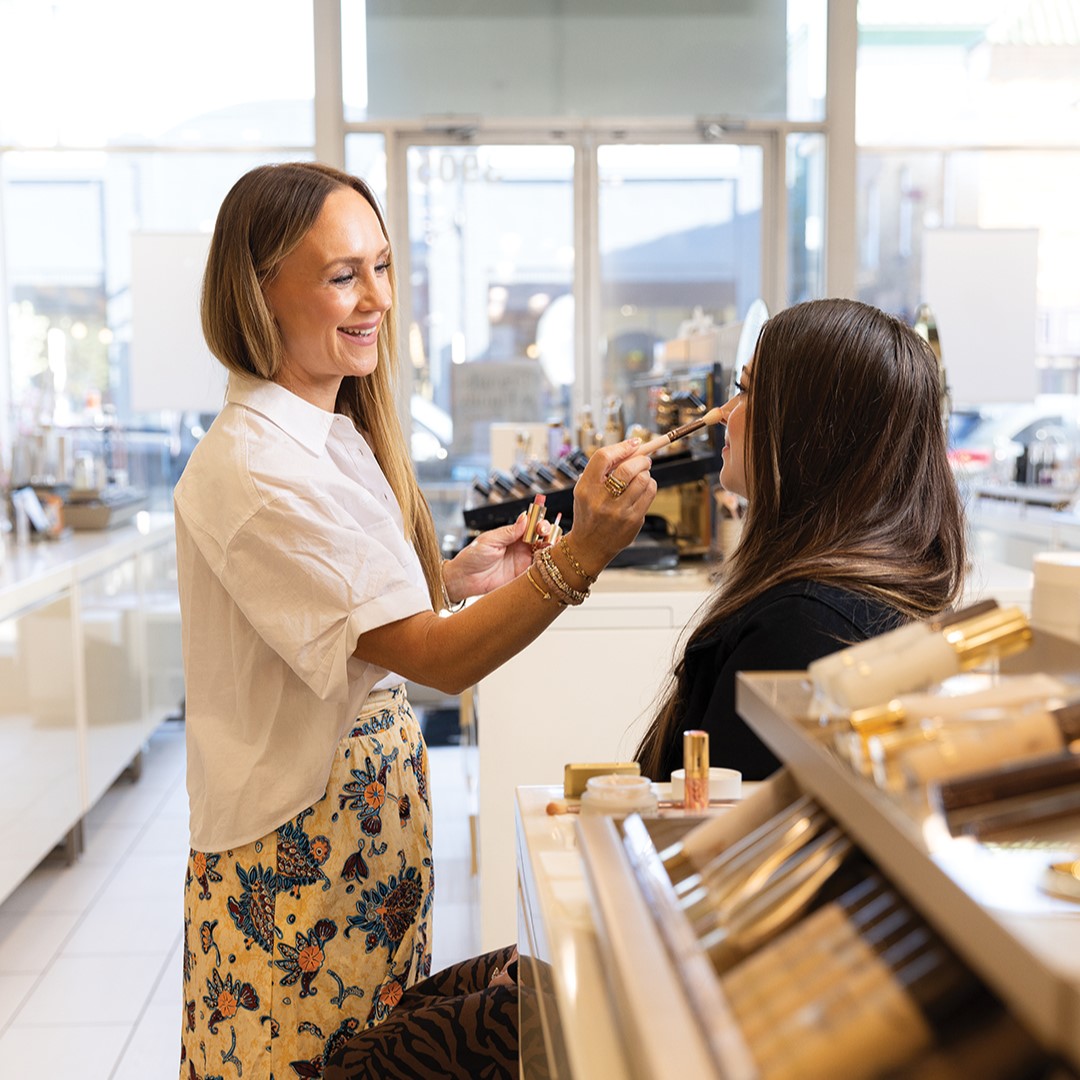 Maria Kaiser, Cos Bar store manager, shares her makeup application expertise.