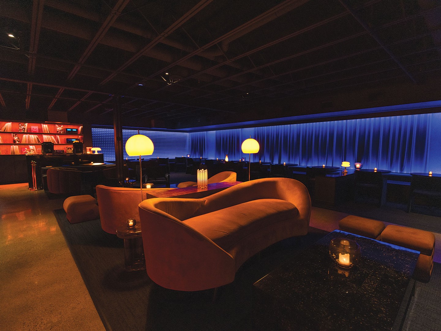 The venue is designed for listening and lounging. Every detail has been thoughtfully designed to elevate the music.