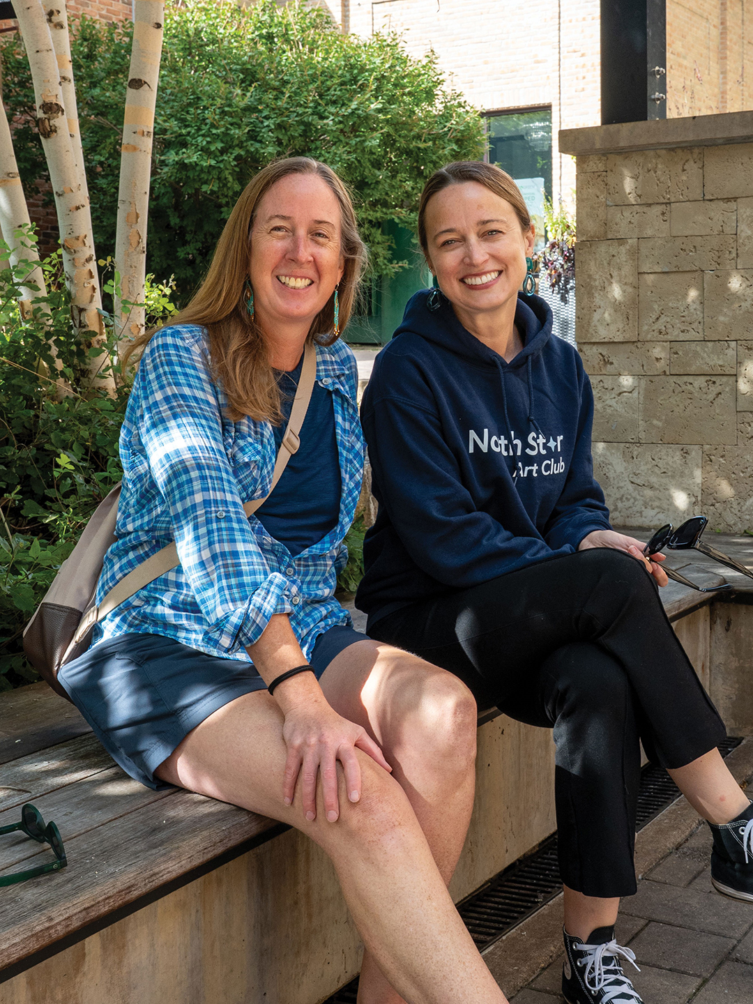 Liz Genrich and Richelle Norton, the founder of North Star Art Club.