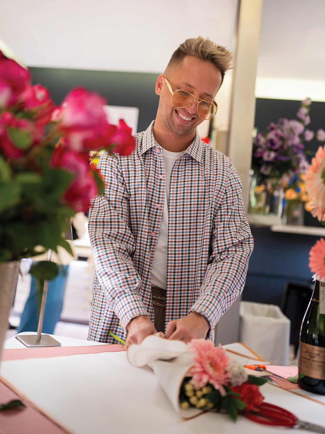 Founder David Kisan comes from a family of florists.