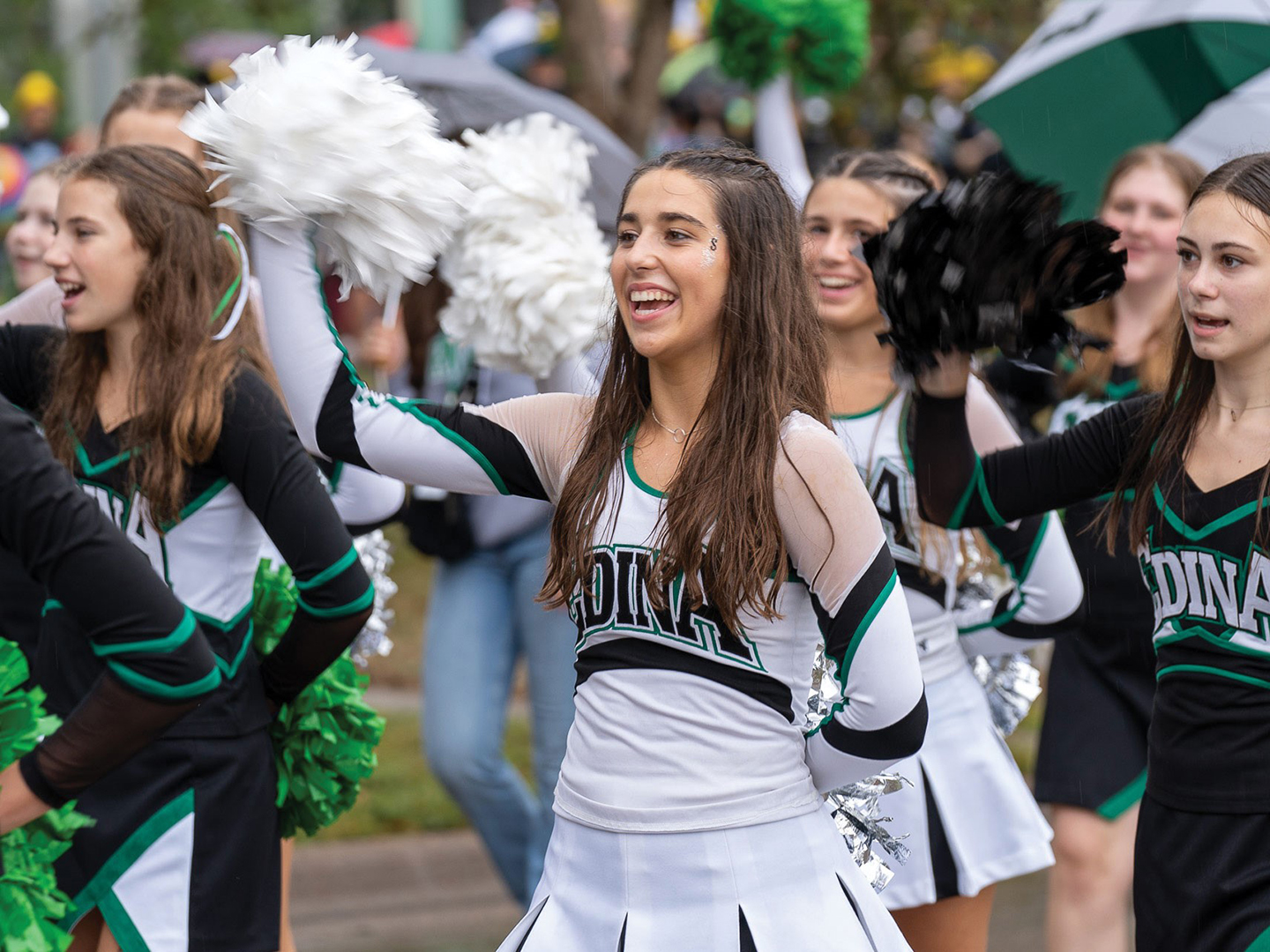 Edina High School cheer team