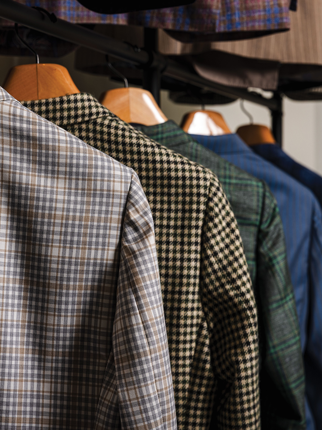 King Borthers suits on a rack