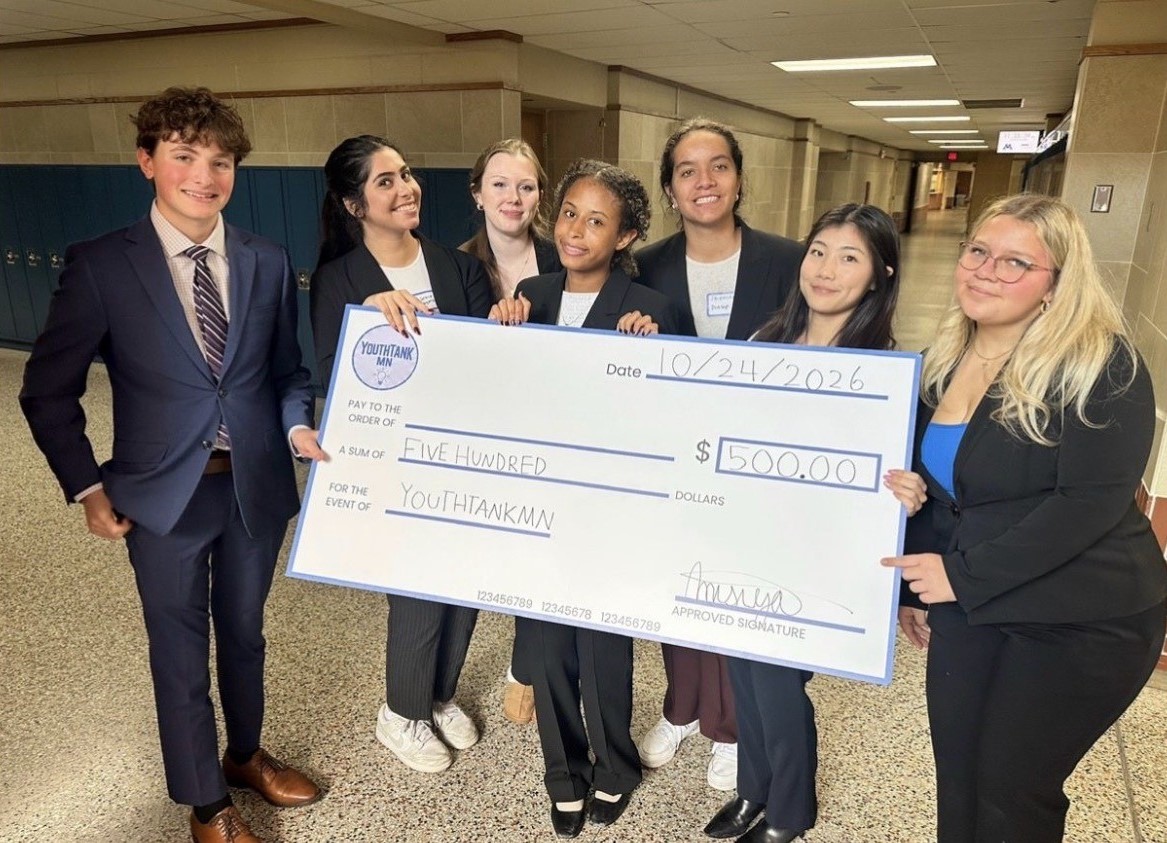 RootIQ was the winning team of the inaugural YouthTankMN competition. RootIQ proposes using compact, weatherproof sensors connected to an app on which farmers could monitor crop conditions in real time.